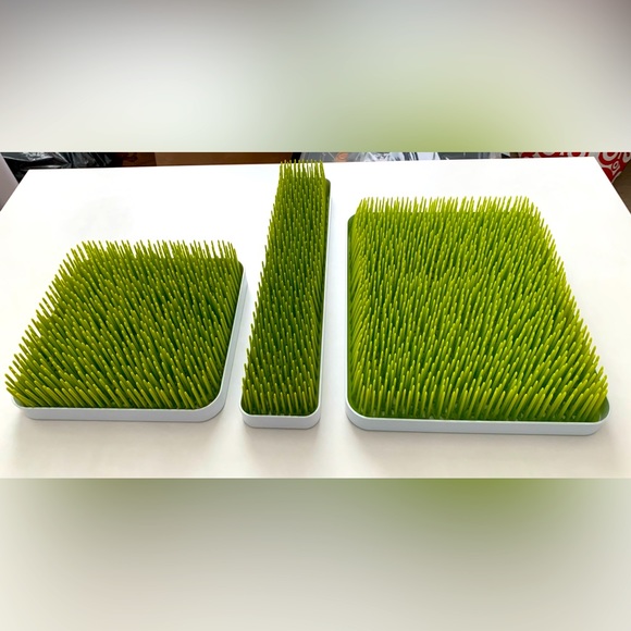 3x Boon Lawn Countertop Baby Bottle Drying Rack Organizer Spring Green - Picture 2 of 2